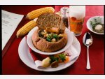 Potato Soup in Loaf of Bread