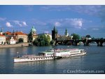 Sightseeing cruise on the Vltava river