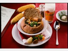 Potato Soup in Loaf of Bread